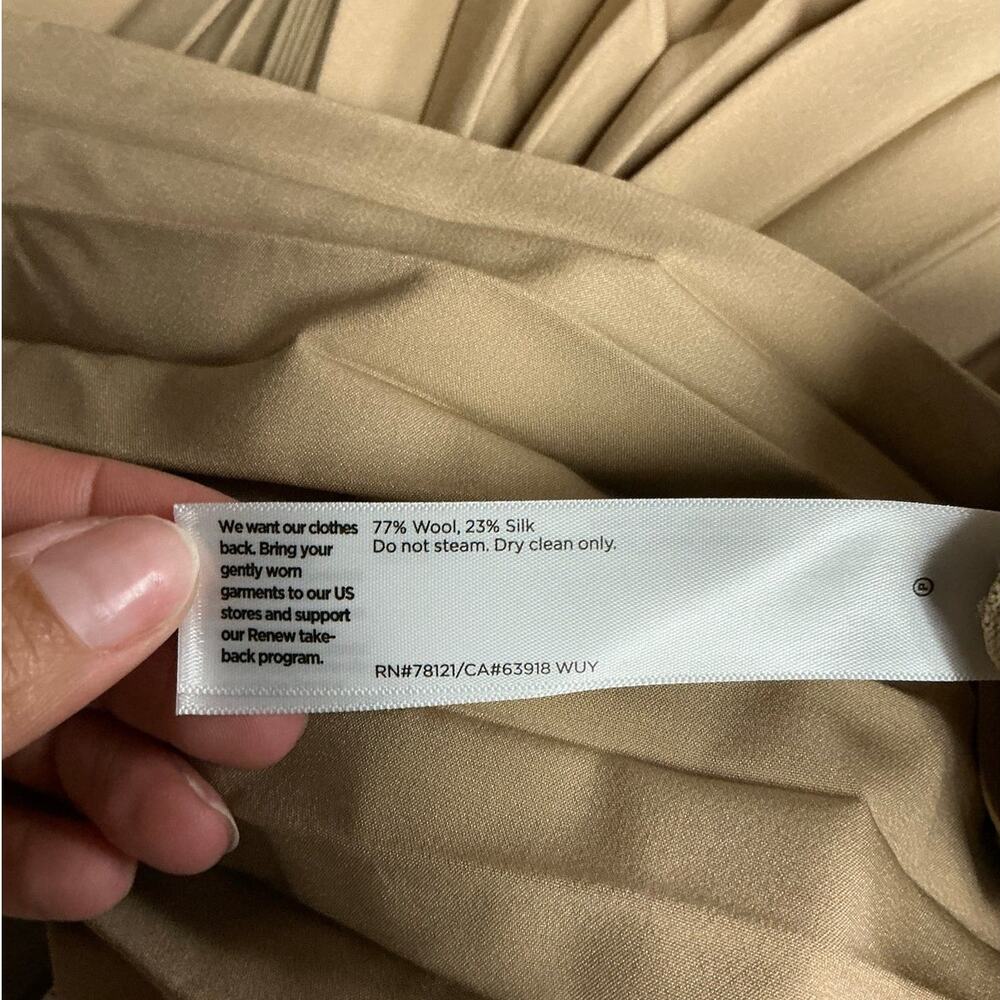 Eileen Fisher Wool Silk A-Line Maxi Skirt Women's Size XS - Picture 9 of 9
